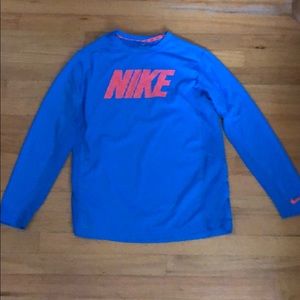 Nike Blue dri-fit long sleeve shirt youth XL